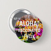 プルメリアズレイメイキングハワイアロハワクチン接種ボタン 缶バッジ (正面&裏面)