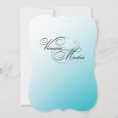 プルメリアヒトデビーチトロピカル結婚ズ 招待状 (裏面)