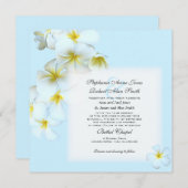 プルメリアフラワーズスクエア結婚式招待状 招待状 (正面/裏面)