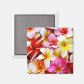 プルメリアフランギパニハワイフラワーカスタマイズ マグネット (正面/裏面)