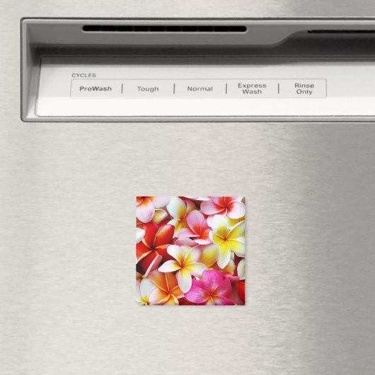 プルメリアフランギパニハワイフラワーカスタマイズ マグネット (インサイチュ (食洗機))
