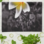 プルメリアフランギパニハワイフラワー キッチンタオル (折り畳み)