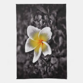 プルメリアフランギパニハワイフラワー キッチンタオル (縦)