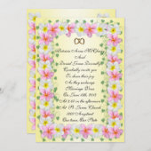 プルメリアフランギパニ結婚式招待状 招待状 (正面/裏面)