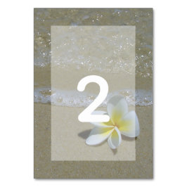 プルメリアフランジパニオンサンド結婚ズ テーブルナンバー