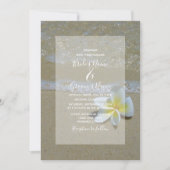 プルメリアフランジパニオンサンド結婚式招待状 招待状 (正面)