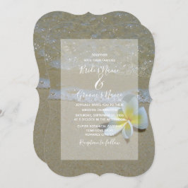 プルメリアフランジパニオンサンド結婚式招待状 招待状