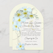 プルメリアフローズカスタムウェディング招待状 招待状 (正面/裏面)