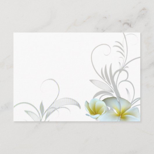 プルメリアフローリッシュ披露宴会場エンクロージャー エンクロージャーカード (裏面)