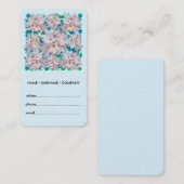 プルメリアブーケエキゾチック夏のパターン 名刺 (正面/裏面)
