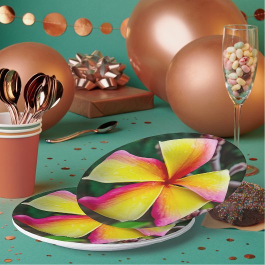 プルメリアルブラ ペーパープレート (複数)