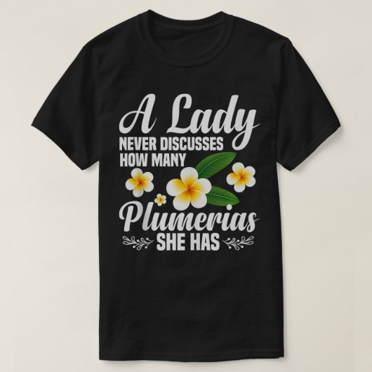 プルメリア愛好家プルメリア種子の植物ライブプラ Tシャツ (デザイン正面)