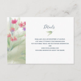 プルメリア水彩 エンクロージャーカード