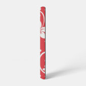 プルメリア渦巻き赤 SAMSUNG GALAXYケース (左側面)