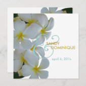 プルメリア熱結婚帯菌 招待状 (正面/裏面)