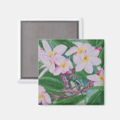 プルメリア磁石 マグネット (正面/裏面)