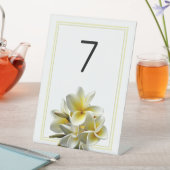 プルメリア結婚花のテーブル番号 台座サイン (インサイチュ)