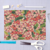 プルメリア花フローラ熱帯ティッシュペーパー 薄葉紙 (クラフト)