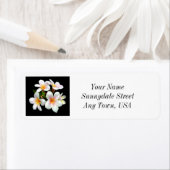 プルメリア花差出人住所ラベル ラベル (インサイチュ)