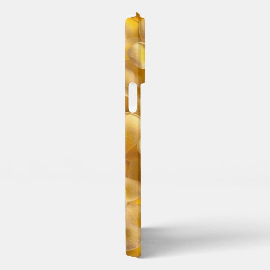 プルメリア花黄 iPhoneケース (右側面)