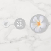 プルメリア花25結婚周年 コンフェッティ (裏面)