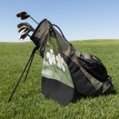 プルメリア花 ゴルフタオル (グリーン)