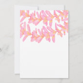 プルメリア誕生日招待状 招待状 (裏面)