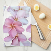 プルメリア開花キッチンタオル キッチンタオル (四つ折り)