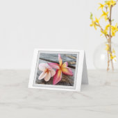 プルメリア開花ノートカード カード (黄色い花)