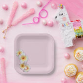 プルメリア開花 ペーパープレート (パーティー)