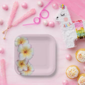 プルメリア開花 ペーパープレート (パーティー)