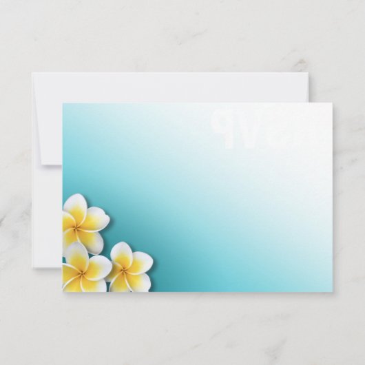 プルメリア スターフィッシュ トロピカルビーチ ご参加のお返事ください 出欠カード (裏面)