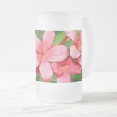 プルメリア フロストグラスビールジョッキ (正面右)