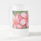 プルメリア フロストグラスビールジョッキ (正面左)