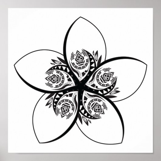 プルメリア ポスター (正面)