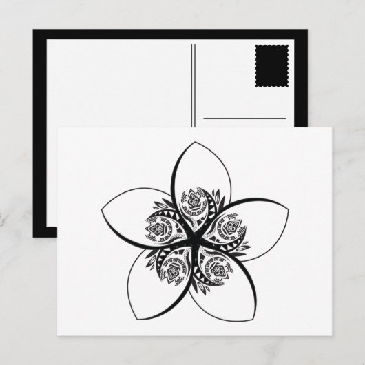 プルメリア ポストカード (正面/裏面)