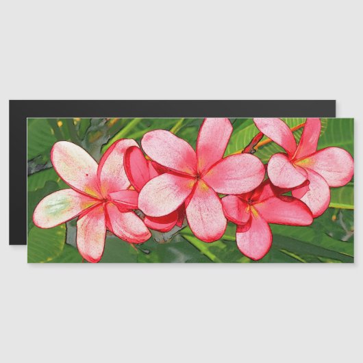 プルメリア マグネット招待状 (正面/裏面)