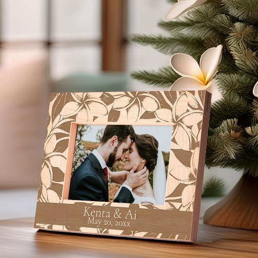 プルメリア レーザー彫刻フレーム