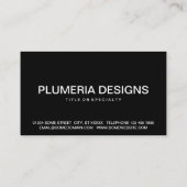 プルメリア 名刺 (裏面)