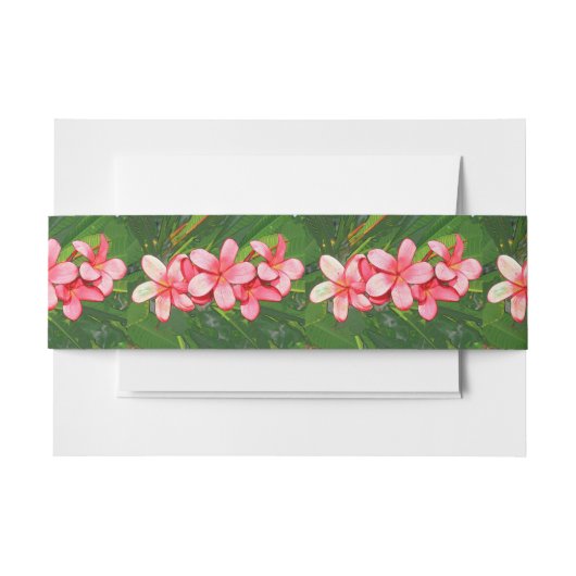 プルメリア 招待状ベリーバンド (正面例)