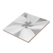 プルメリア – 白黒マクロポートレート タイル (側面)