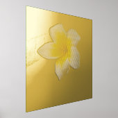 プルメリア 箔ポスター (レイダウン)