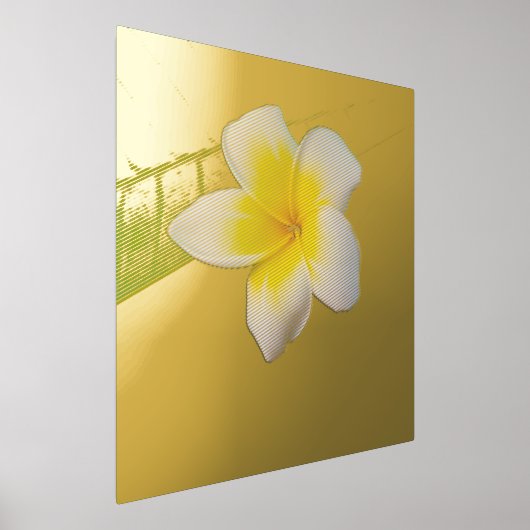 プルメリア 箔ポスター (レイダウン)