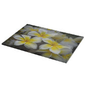 プルメリア、黄色の花写真 カッティングボード (角)