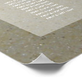 プルメリアFrangipani On Sand 結婚's Seat Chart ポスター (角)