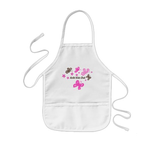 プルレレフア(蝶々) キッズエプロン 子供用エプロン (正面)