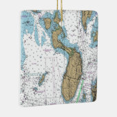 プルーデンス島のRI航海のチャート セラミックオーナメント (右)