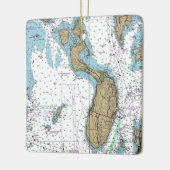 プルーデンス島のRI航海のチャート セラミックオーナメント (左)