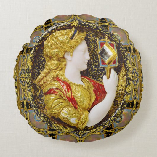 プルーデンス旧世エレガント界 ラウンドクッション (正面)