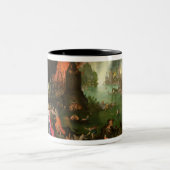 プルートに遊ぶハープを持つオルペウス ツートーンマグカップ (中央)